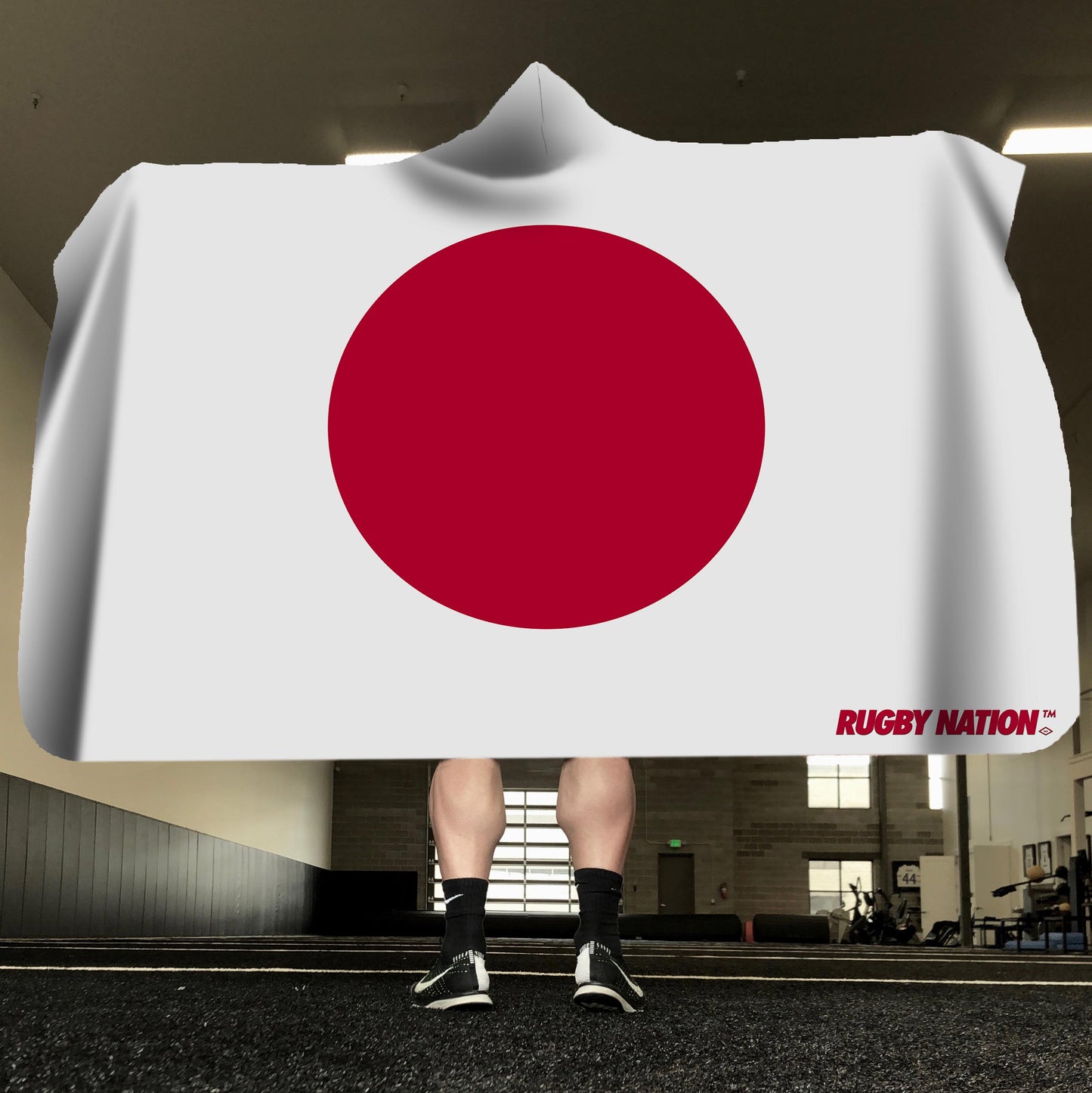 Hooded Blanket - Japan Flag