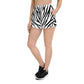 Women’s Zebra Print Rugby Shorts (w/ Pockets)