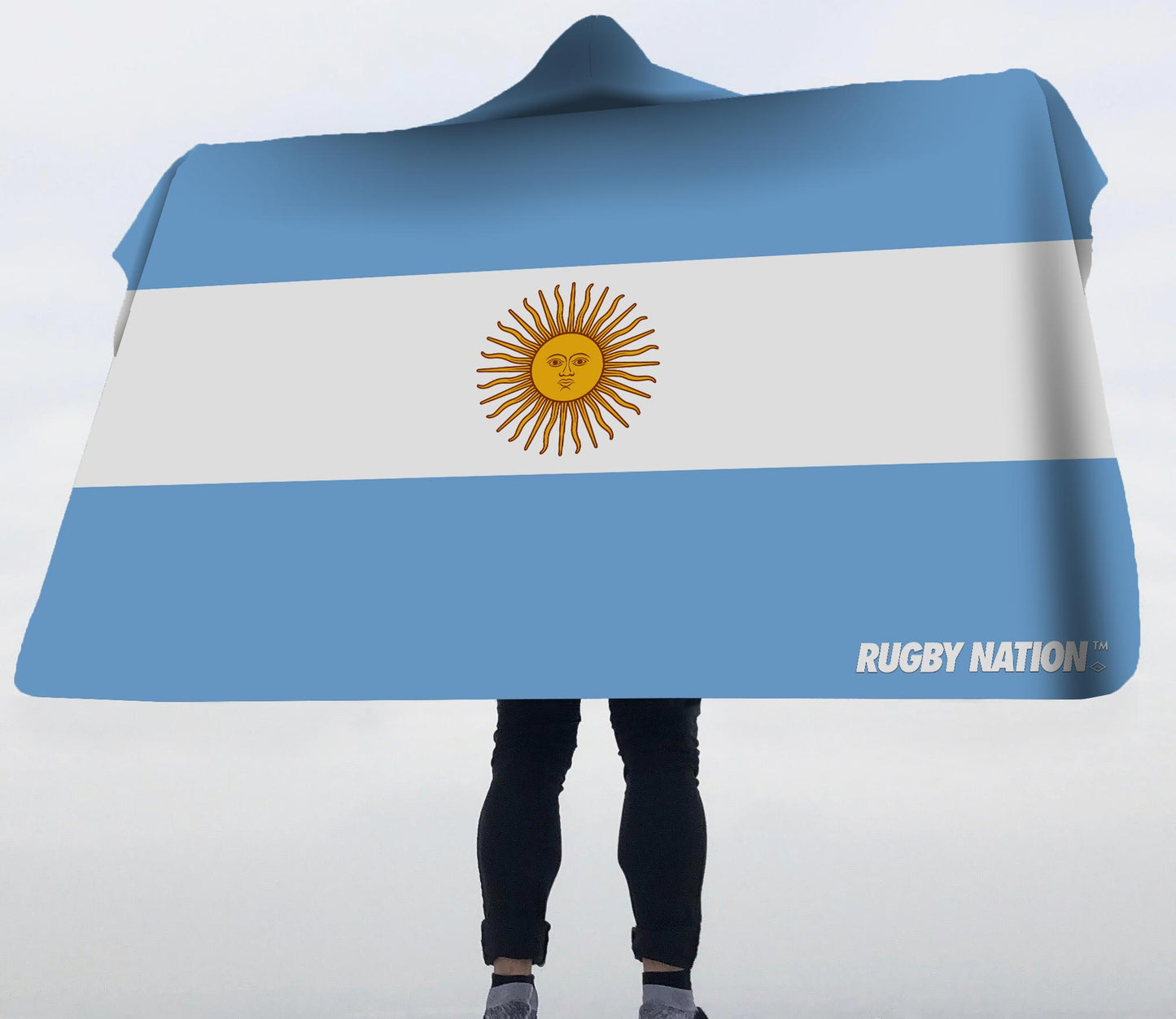 Hooded Blanket - Argentina Flag