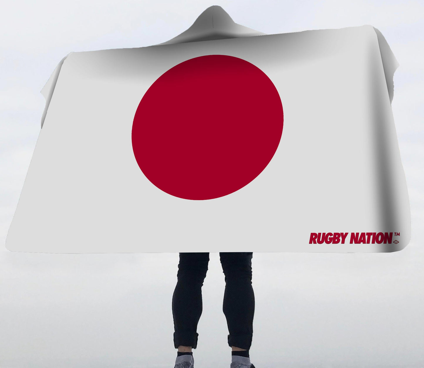 Hooded Blanket - Japan Flag