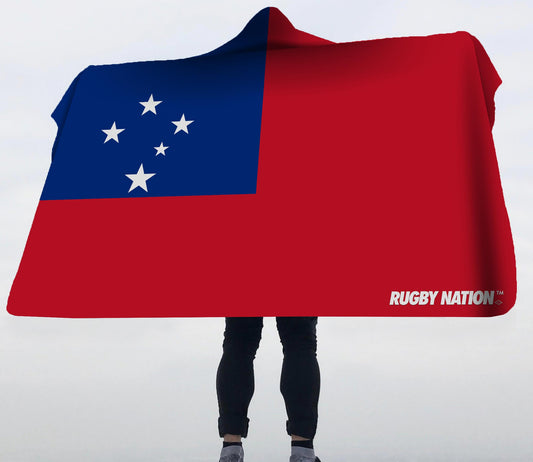 Hooded Blanket - Samoa Flag