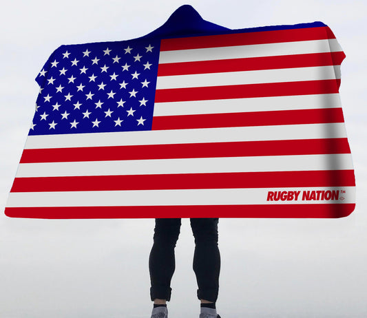 Hooded Blanket - USA Flag