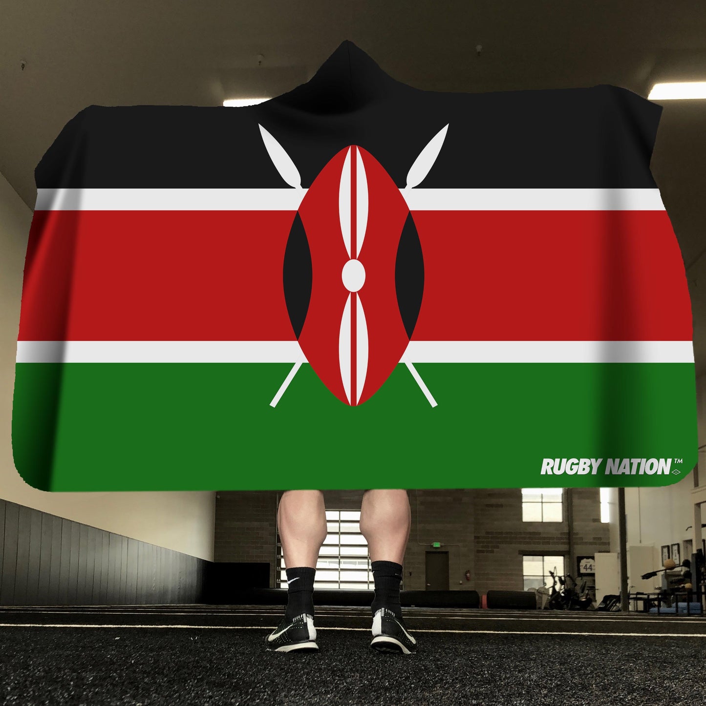 Hooded Blanket - Kenya Flag