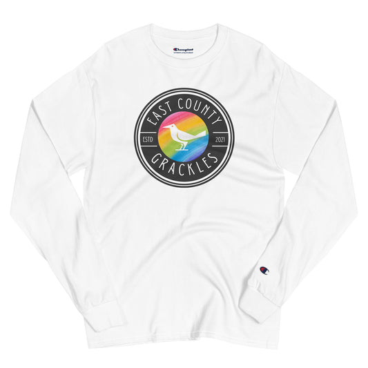 East County Grackles x Champion White Long Sleeves Game Day Trainer